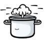 crab steam pot icon